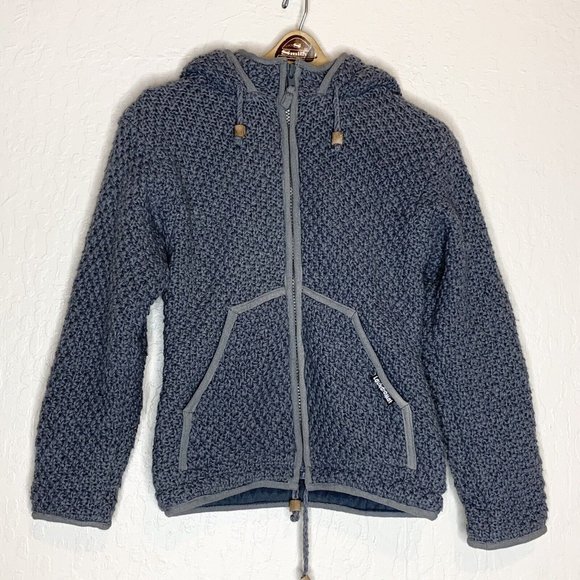 Laundromat Sweaters Laundromat Nepal 0 Wool Gray Knit Fleece Lined